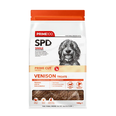Prime SPD Venison Dog Treats 100g