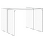 Andala Pets Dog House with Run Dark Grey 214x865x181 cm Galvanised Steel