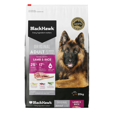 Black Hawk Lamb And Rice Adult Dry Dog Food 10kg