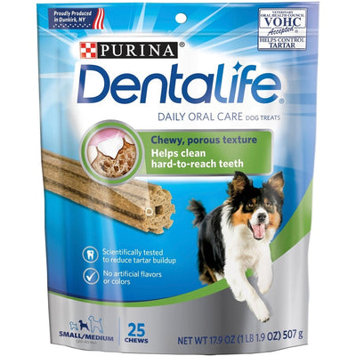 DentaLife Daily Oral Care Small/Medium Breed Dental Dog Treats 507g