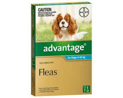 Advantage For Dogs 4-10kg Medium Aqua 1 Pack