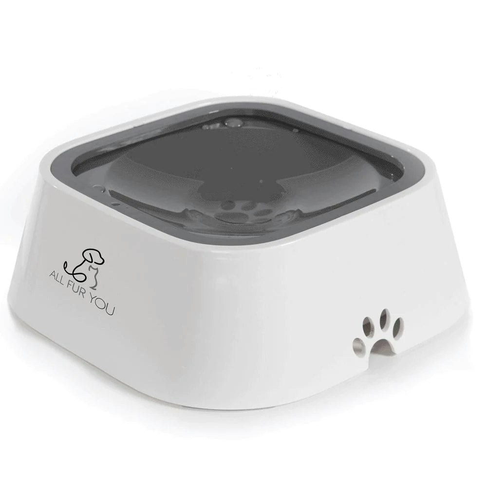 All Fur You Anti-Splash Dog Water Bowl Grey