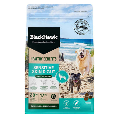 Black Hawk Healthy Benefits Sensitive Gut Dry Dog Food 2kg