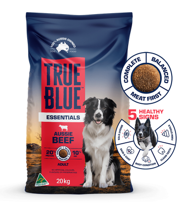 True Blue Essentials Beef Dry Dog Food 20kg