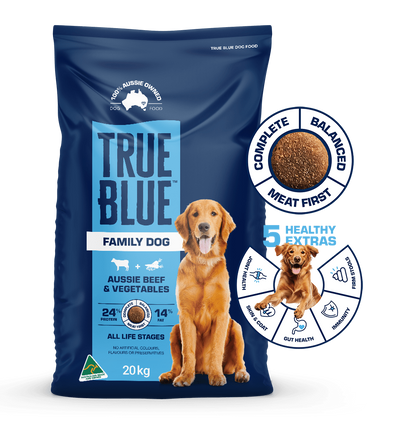 True Blue Family Dog Beef & Veg Dry Food 20kg