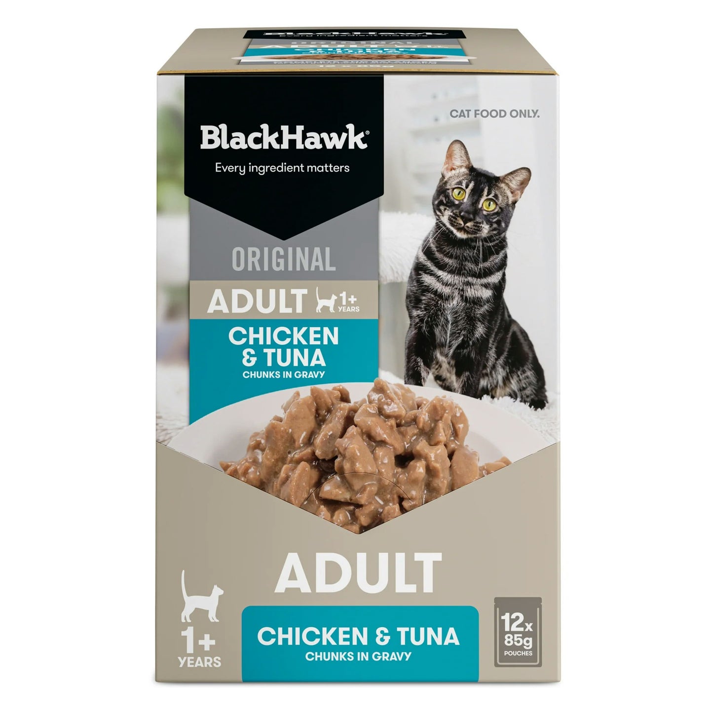 Black Hawk Original Adult Pouches Chicken and Tuna 12 x 85g