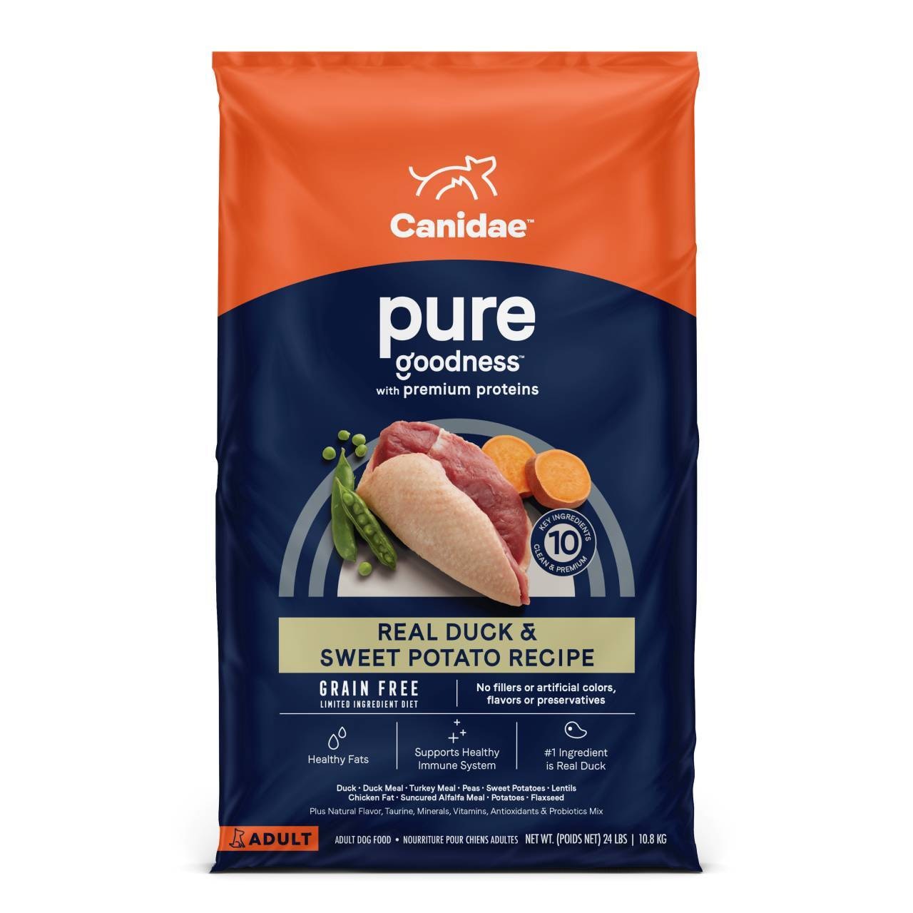 CANIDAE PURE Sky Grain Free Formula with Fresh Duck Dry Dog Food 1.8kg