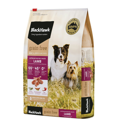 Black Hawk Grain Free Adult Lamb Dry Dog Food 7kg