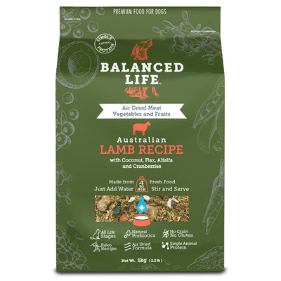 Balanced Life Dog Lamb Recipe Dry Food 1kg