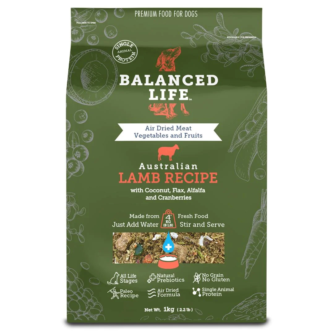 Balanced Life Dog Lamb Recipe Dry Food 1kg