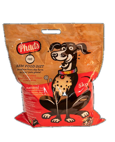 Phuds Natural Dog Food Healthy Raw Food Diet 5kg