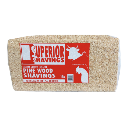 Superior Wood Shavings are a natural product for use as a bedding litter for all types of animals such as birds, chickens, ducks, rabbits and guinea pigs.